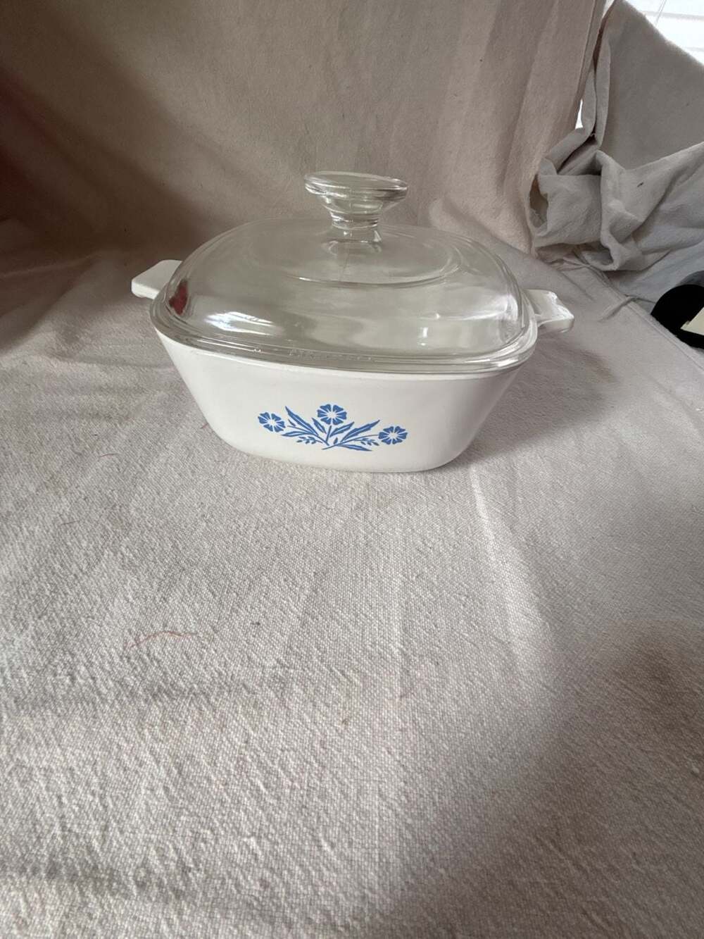 CorningWare Blue Cornflower Casserole Dish with Lid